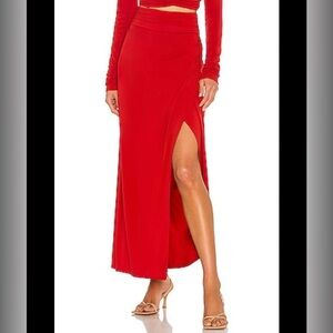 A.L.C. Skylar Skirt in Pompeian Red XS